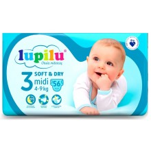 Підгузники Lupilu Soft&Dry 3 (4-9 кг) 56 шт (4056489352778)