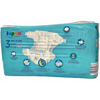 Подгузники Lupilu Soft&Dry 3 (4-9 кг) 56 шт (4056489352778)