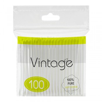 Ватні палички Vintage пакет 100 шт (4820164151594)