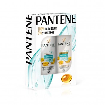 Подарунковий набір Pantene Pro-V Aqua Light шампунь 250 мл + бальзам 200 мл (8001090953186)