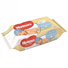 Влажные салфетки для детей Huggies Pure Без запаха 56 шт.