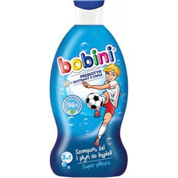 Шампунь-гель-піна для дітей Bobini Kids Super Footballer 3 в 1 330 мл (5900931022483)