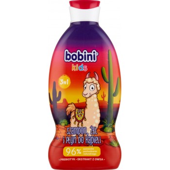 Шампунь-гель-пена для детей Bobini Kids Lama 3 в 1 330 мл (5900931023732)