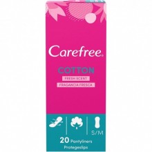 Щоденні гігієнічні прокладки Carefree Cotton 20 шт (3574661552583)