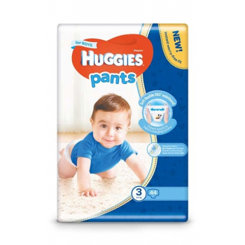 Підгузники-трусики дитячі Huggies Pants Box (3) 6-11 44 шт для хлопчиків  (5029053564241)