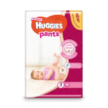 Подгузники-трусики детские Huggies Pants Box (3) 6-11 44 шт для девочок (5029053564234)