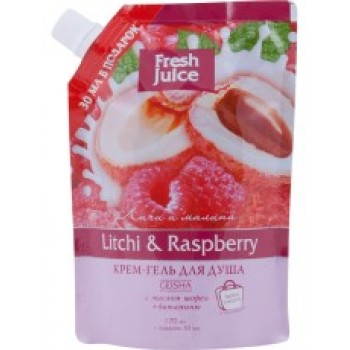 Гель для душа Fresh Juice 170 мл Litchi-Raspberry