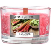 Ароматизована свічка з натурального воску Aroma Home Rabarbar 115 г (5902846836674)