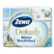Туалетная бумага Zewa Deluxe Winter Wonderland  3 слоя 4 рулона (7322540313369) 