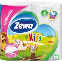 Туалетная бумага Zewa Kids 3 слоя 4 рулона (7322540606102) 