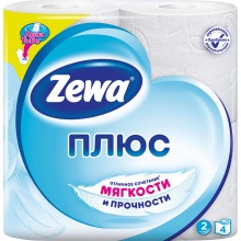 Туалетная бумага Zewa Плюс 2 слоя Белая 4 рулона (4605331003308) 