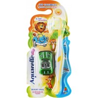 Детская зубная щетка Aquarelle 621 с игрушкой Машинкой (3800023417062)
