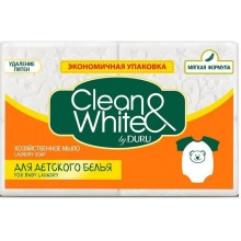 Мыло хозяйственное Duru Clean&White для Детского белья 4 х 120 г (8690506521936)
