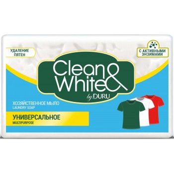 Мыло хозяйственное Duru Clean&White Универсальное 4 х 120 г (8690506521899)