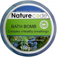 Бомбочка для ванни Nature Code Healthy breathing 100 г (4820205301650)