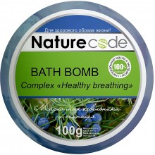 Бомбочка для ванны Nature Code Healthy breathing 100 г (4820205301650)