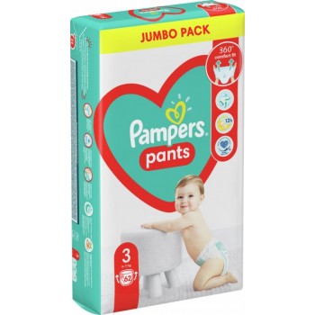 Підгузники-трусики Pampers Pants розмір 3 (Maxi) 6-11 кг 62 шт (8006540069233)
