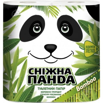 Папір туалетний Сніжна панда Bamboo 4 рулона (4823019009415)
