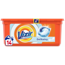 Гелеві капсули Vizir All in1 Sensitive для делікатного прання 14 шт (ціна за 1 шт) (8001841639925)