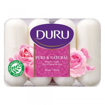 Мыло Duru Pure&Natural Роза 4х85 г (8690506429355)