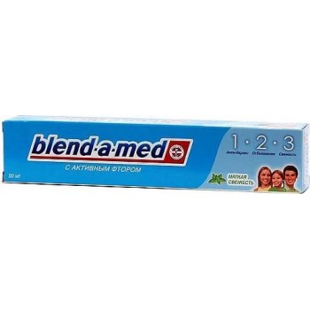 Зубная паста  Blend-A-Med  1-2-3 Мягкая свежесть 50 мл