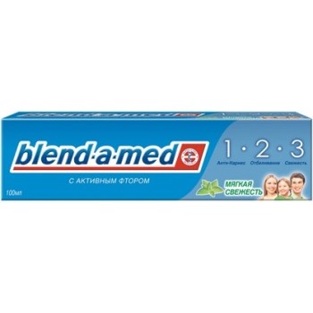 Зубная паста Blend-a-med 1-2-3 Мягкая свежесть 100 мл