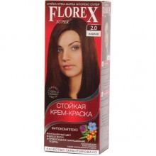 Florex Super Фитокомплекс Краска для волос 2.0 каштан 100 мл