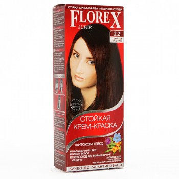 Florex Super Фітокомплекс Фарба для волосся 2.2 темний каштан 100 мл