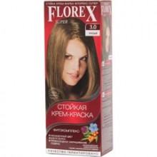 Florex Super Фитокомплекс Краска для волос 3.0 русый 100 мл