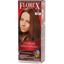 Florex Super Фитокомплекс Краска для волос 3.4 лесной орех 100 мл
