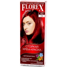 Florex Super Фитокомплекс Краска для волос 4.3 рубин 100 мл