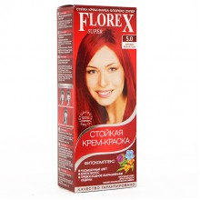 Florex Super Фитокомплекс Краска для волос 5.0 яркий махагон 100 мл