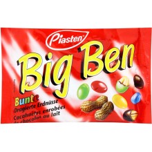 Драже Piasten Big Ben арахіс у молочному шоколаді 100 г (4000281431506)