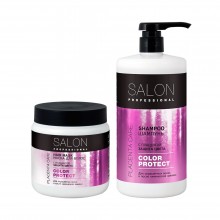 Шампунь Salon Professional женский Защита цвета 1000 мл + маска 500 мл в подарок