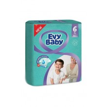 Подгузники детские Evy Baby Junior (6) от 16+ кг 36шт  (8690506474331)