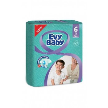Підгузки дитячі Evy Baby Junior (6) від 16+ кг 36 шт (8690506474331)