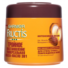 Маска для волосся Fructis Універсальна маска-масло потрійне відновлення 300 мл (3600542032988)