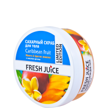 Сахарный скраб для тела Fresh Juice Карибский фрукт 225 мл 