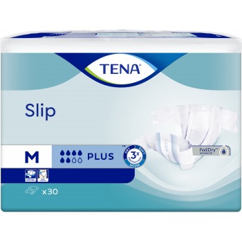 Підгузники для дорослих Tena Slip Plus Medium 70-120 см 30шт (7322541118871)