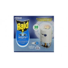 Електрофумігатор з рідиною від комарів Raid "Захист +" на 30 ночей (5000204141146)