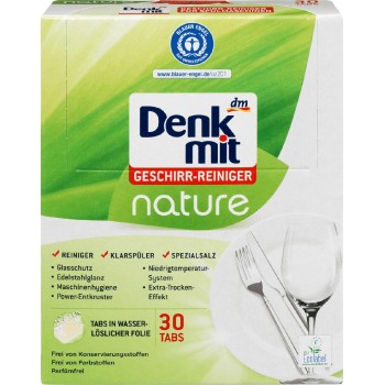 Таблетки для посудомийних машин Denkmit Nature 30 шт (ціна за 1 шт) (4010355558671)
