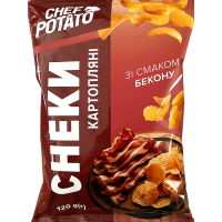 Снеки картофельные Chef Potato со вкусом Бекона 120 г (4820106161094)