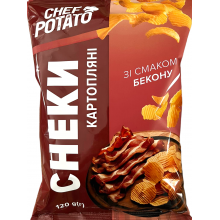Снеки картофельные Chef Potato со вкусом Бекона 120 г (4820106161094)