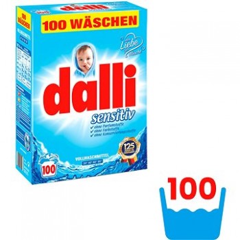 Стиральный порошок Dalli Sensitiv для детских вещей 6.5 кг 100 циклов стирки (4012400528875)