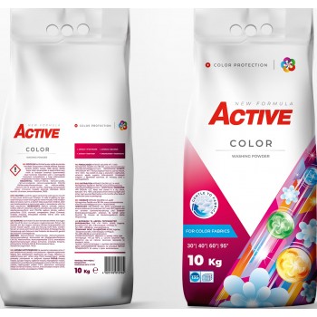 Пральний порошок Active Color 10 кг 135 циклів прання (4820196010784)