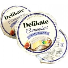 Сыр Delikate Camembert Naturalny 120 г (5906207477803)