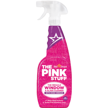 Засіб для миття скла та дзеркал The Pink Stuff Rose Vinegar спрей 750 мл (5060033820759)