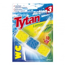 Блок для туалета Tytan Action 3 Lemon 45 г (5900657532204)