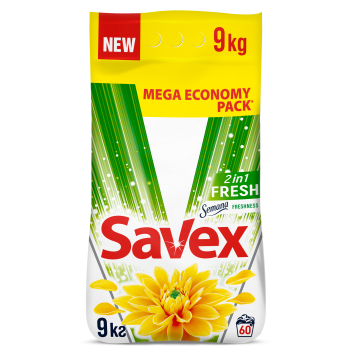 Пральний порошок Savex 2 в 1 Fresh 9 кг (3800024045912)