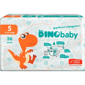 Підгузки Dino Baby 5 (11-25 кг) 36 шт (4823098410614)
